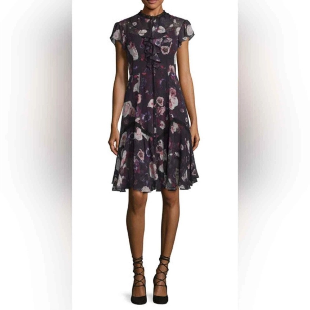 Needle & Thread Women’s Pleated Floral Dress Size 0